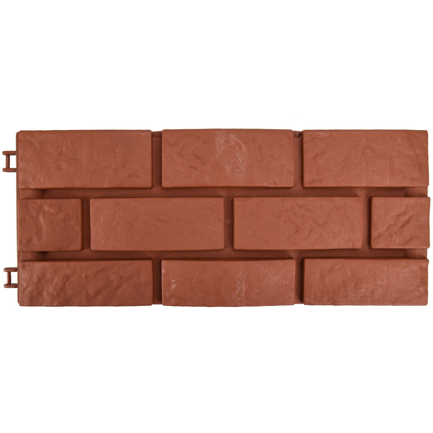 Set Of 4 Hammer-In Garden Edging Fences With Brick-Look Finish