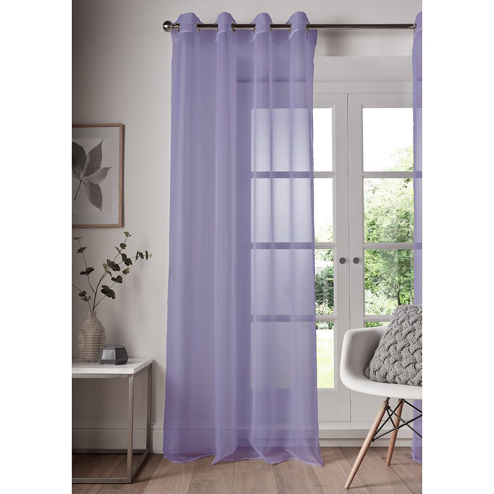 Add a Touch of Elegance with Eyelet Top Voile Curtain Panels