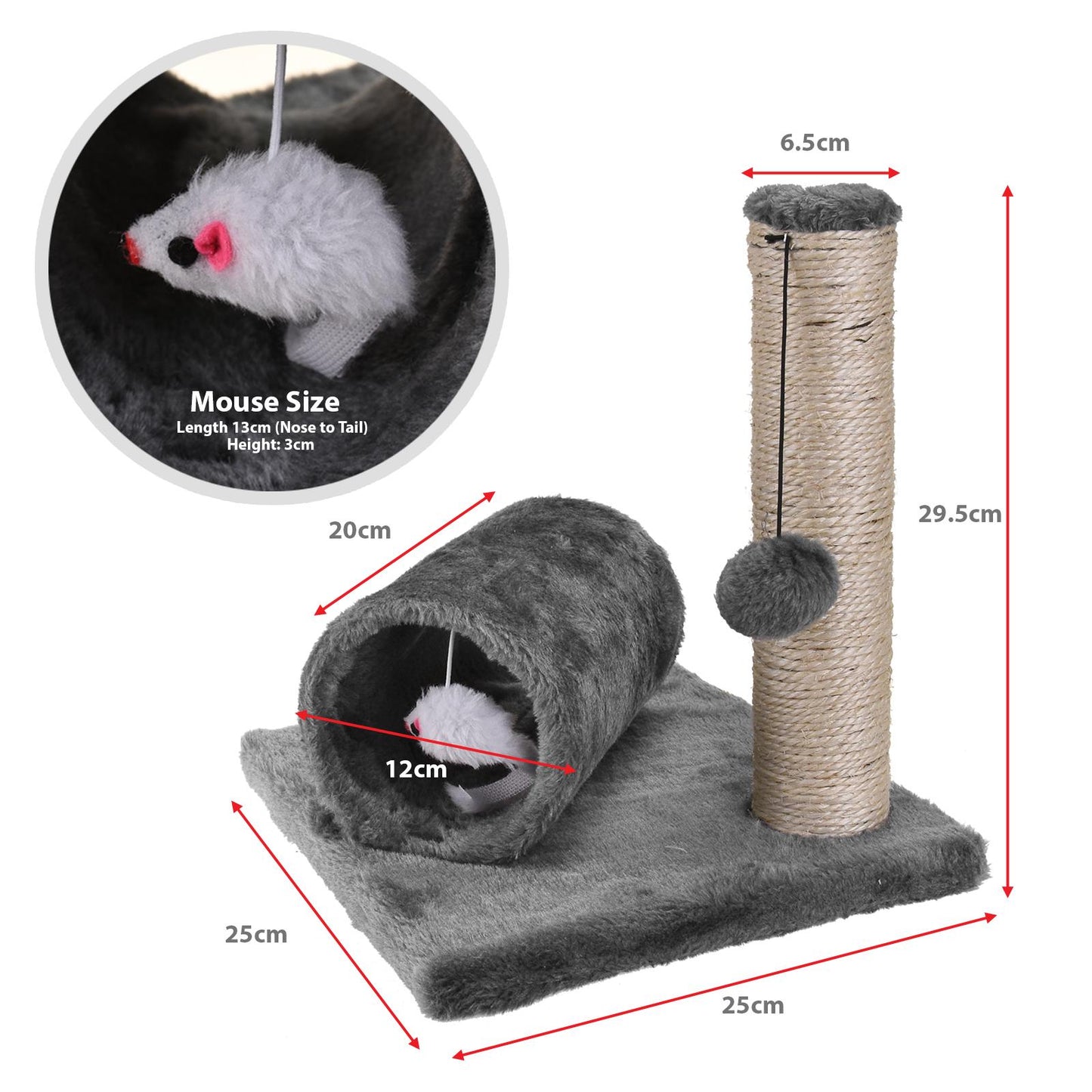 Mini Cat Scratch Post With Sisal Rope Ideal For Kittens