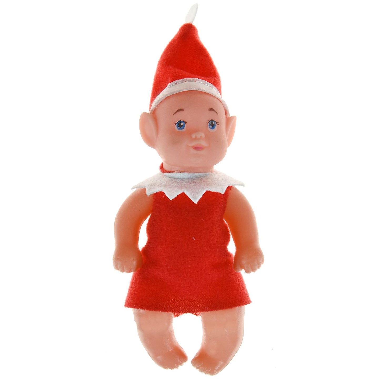 Add a mischievous touch to your decor with the 5" Elves Behavin Badly Vinyl Baby
