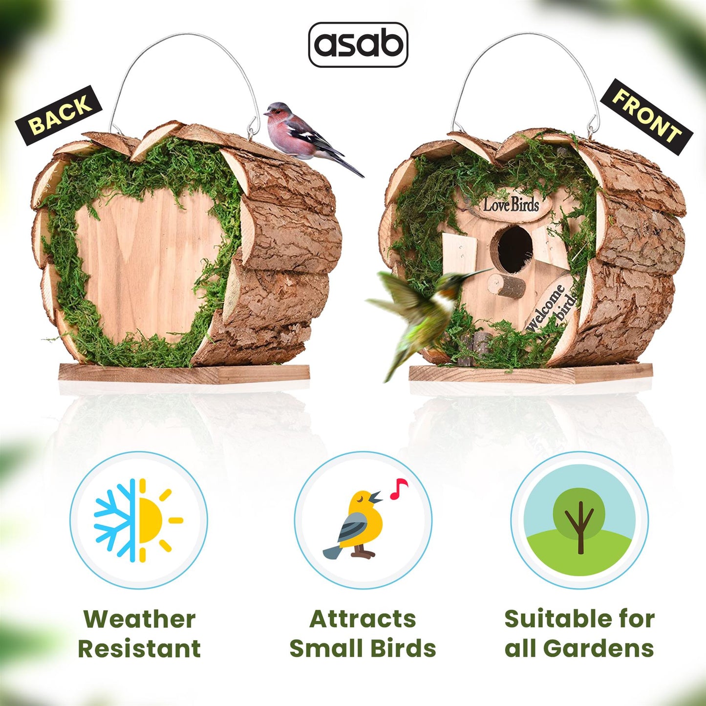 Handcrafted Wooden Birdhouse For Garden And Outdoor Decor
