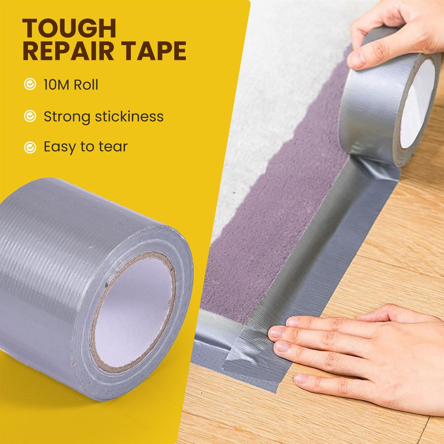 Heavy-Duty Repair Tape For Tents And Groundsheets Tough Fixing Tape