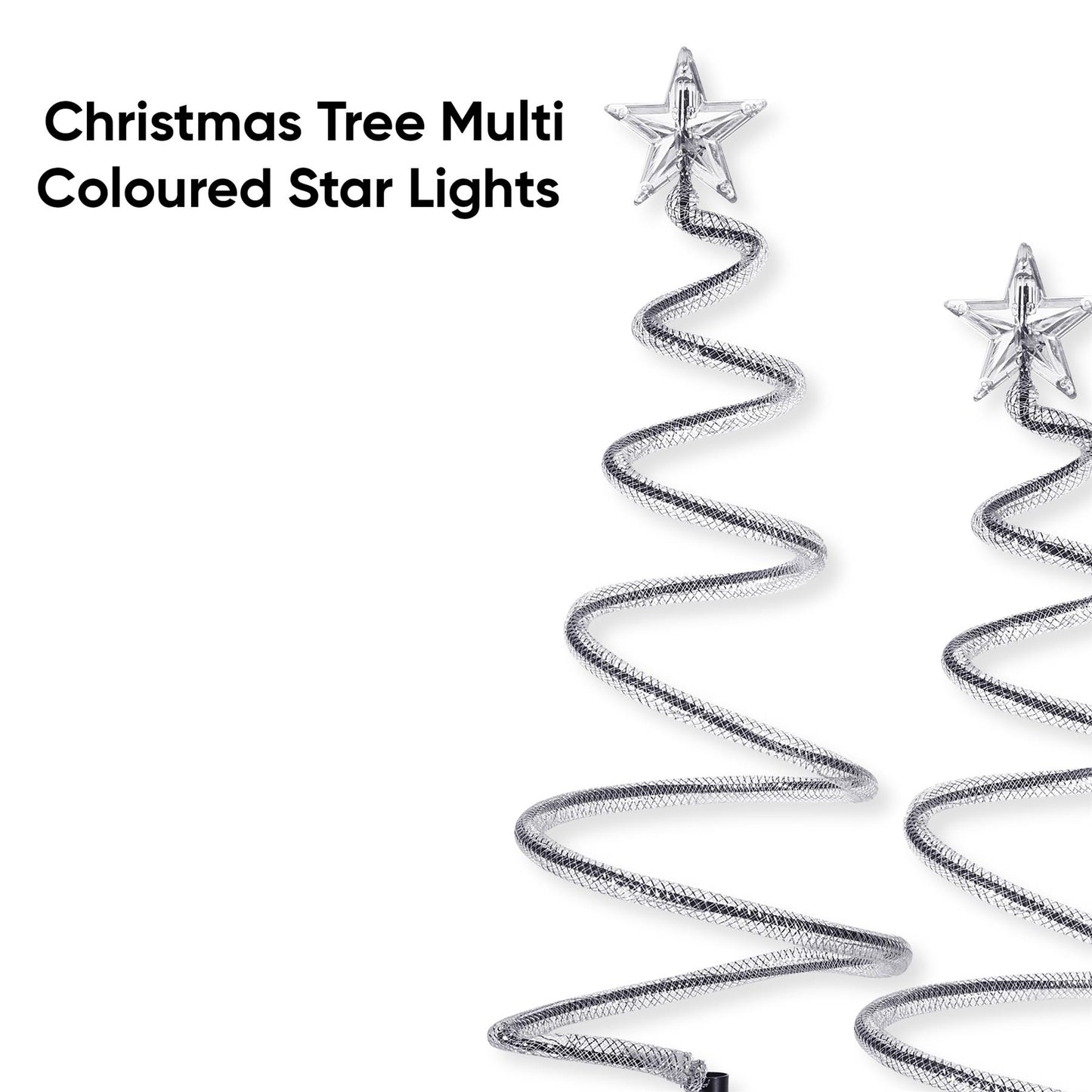 4-Pack Multi-Coloured Star Tree Lights