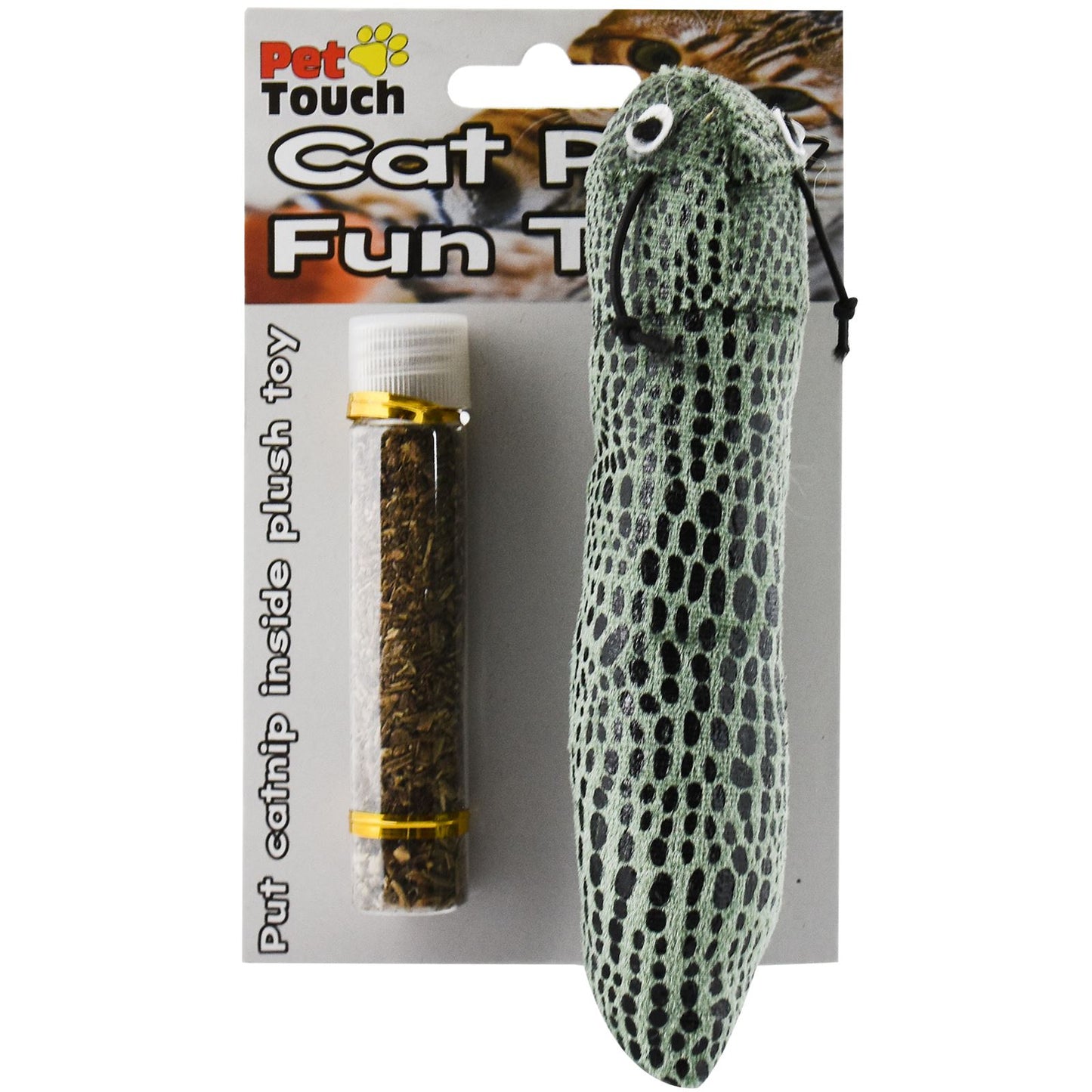 Worm Shaped Toy Infused with Catnip