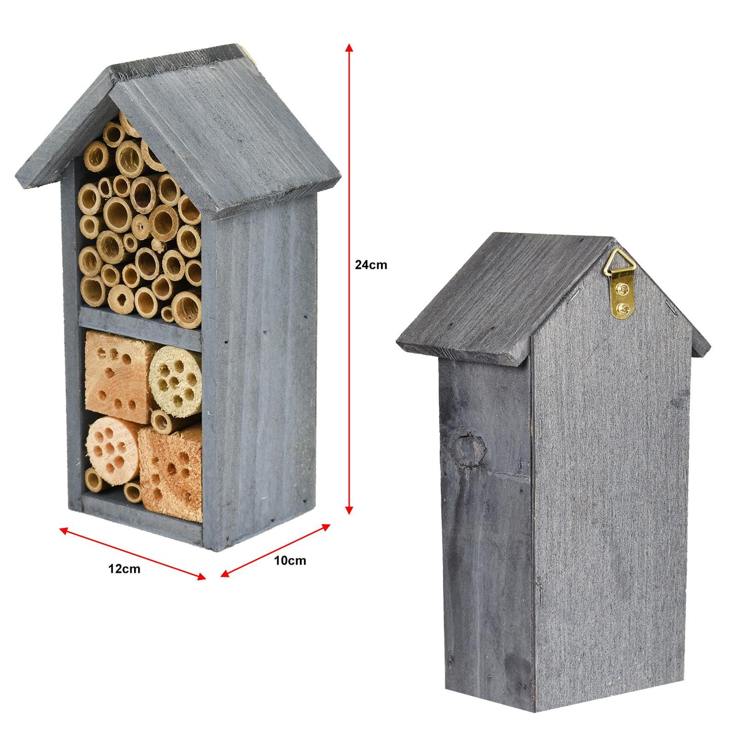 Handmade Insect Habitat for Bees, Butterflies, and Ladybugs