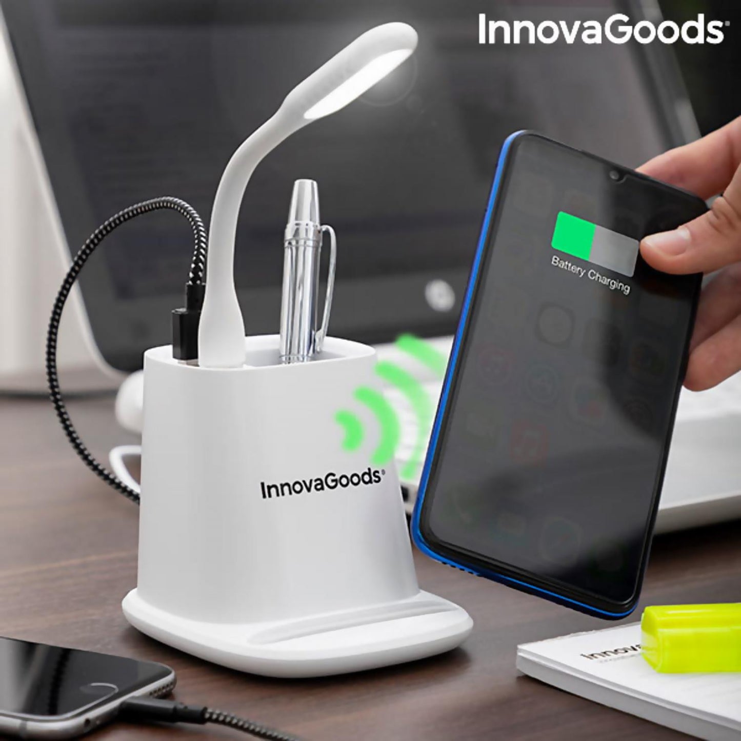 5-In-1 Qi Wireless Charging Pad With Multiple Usb Ports