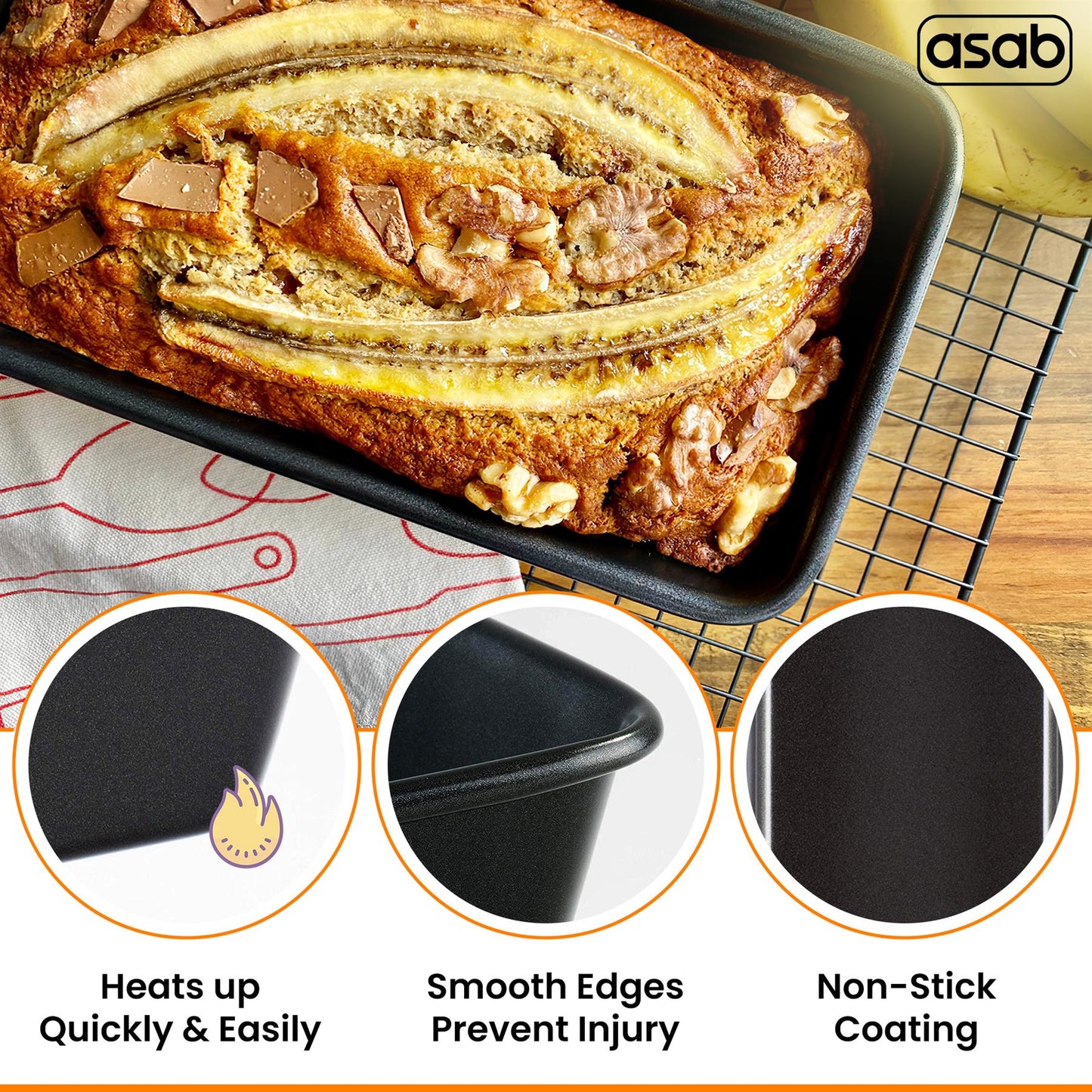 Non-Stick Loaf Tin For Easy Bread Baking