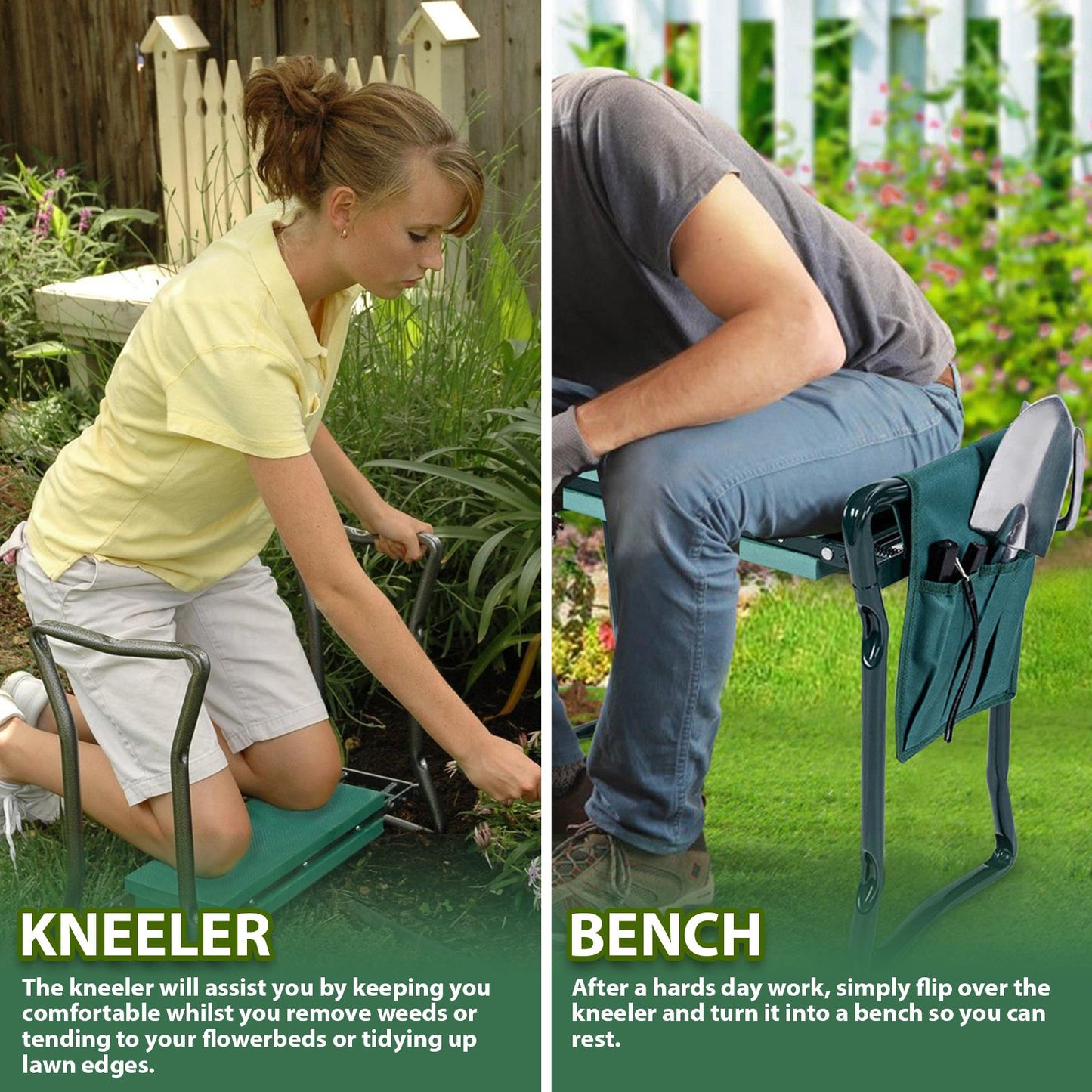 Comfortable And Portable Folding Knee Foam Pad For Gardening And Diy