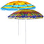 6Ft Beach Brolly Garden Patio Umbrella For Sun Protection