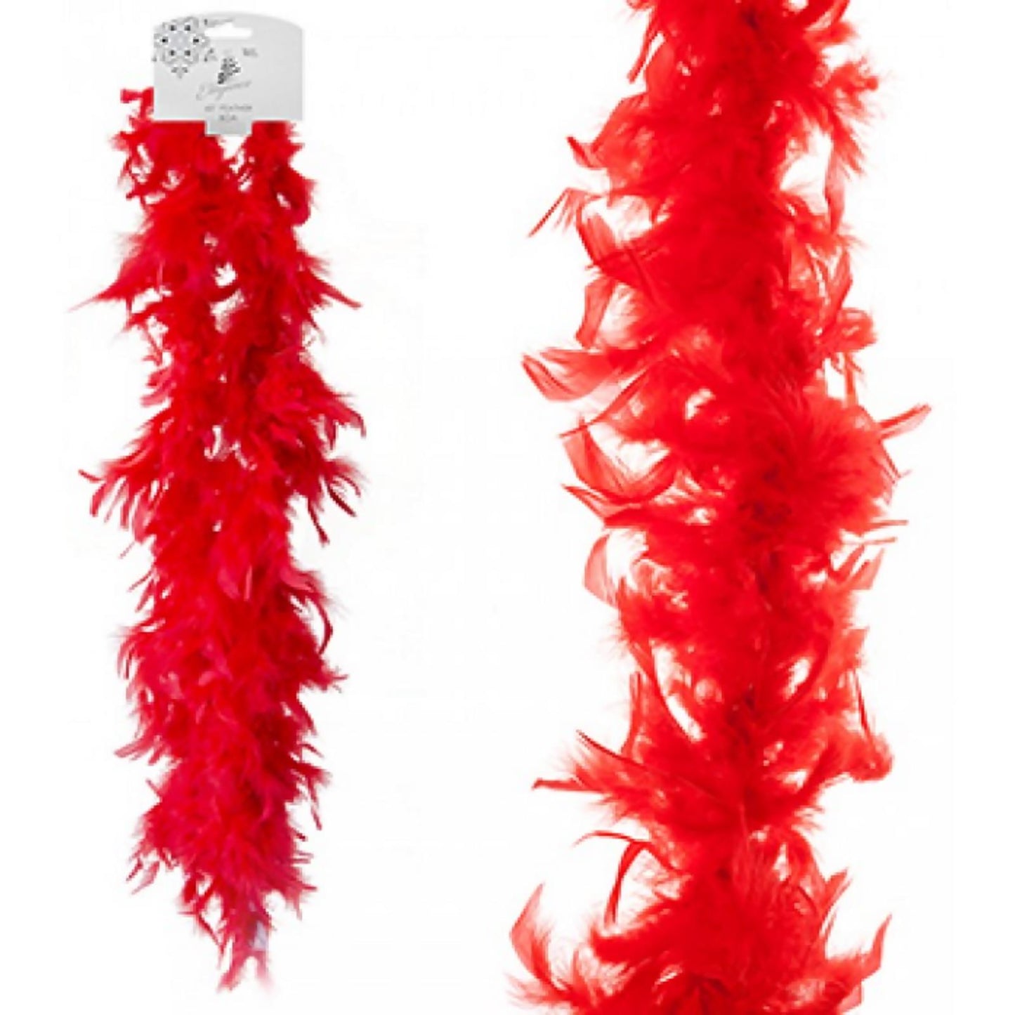 Get Festive with Feather Boa Strip Xmas Costume Accessory
