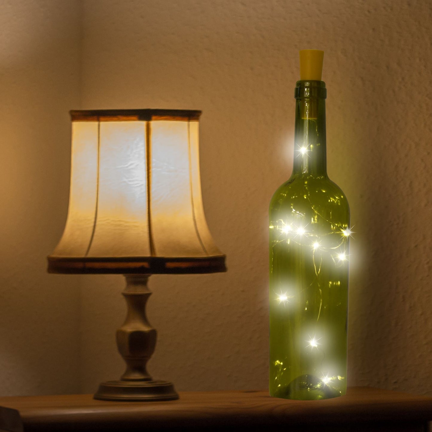 Battery Operated Cork String Lights For Christmas