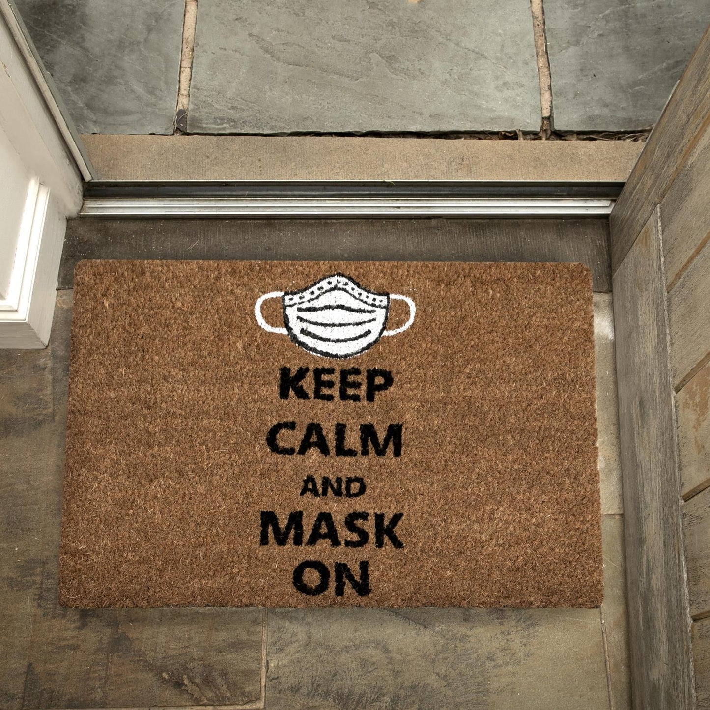 Keep Calm And Come In Welcome Door Mat