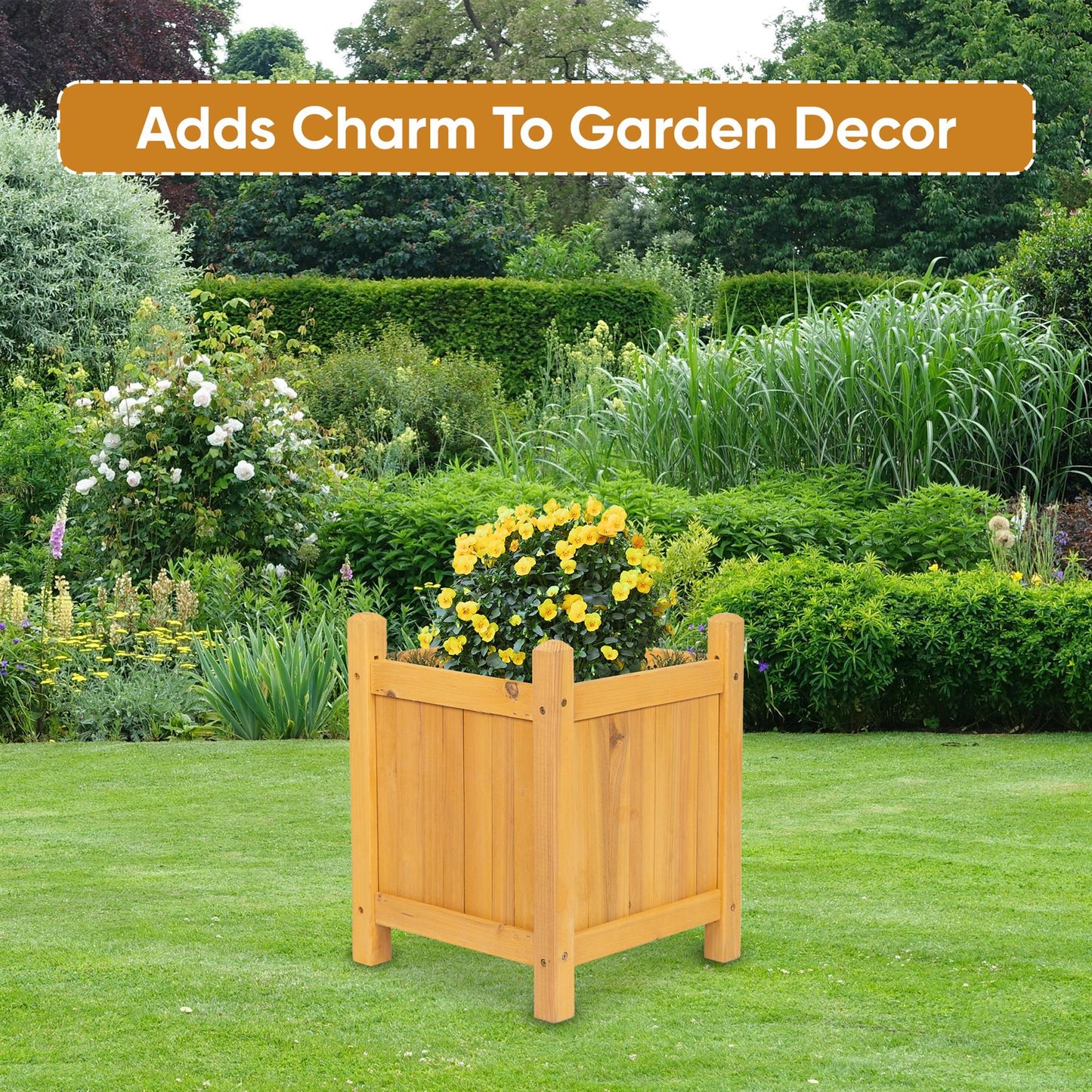 Wooden Garden Flower Planter