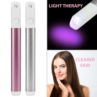 Acne Light Therapy Device, LED Light Therapy Pen, Blue Light Therapy for Acne, Portable Acne Treatment