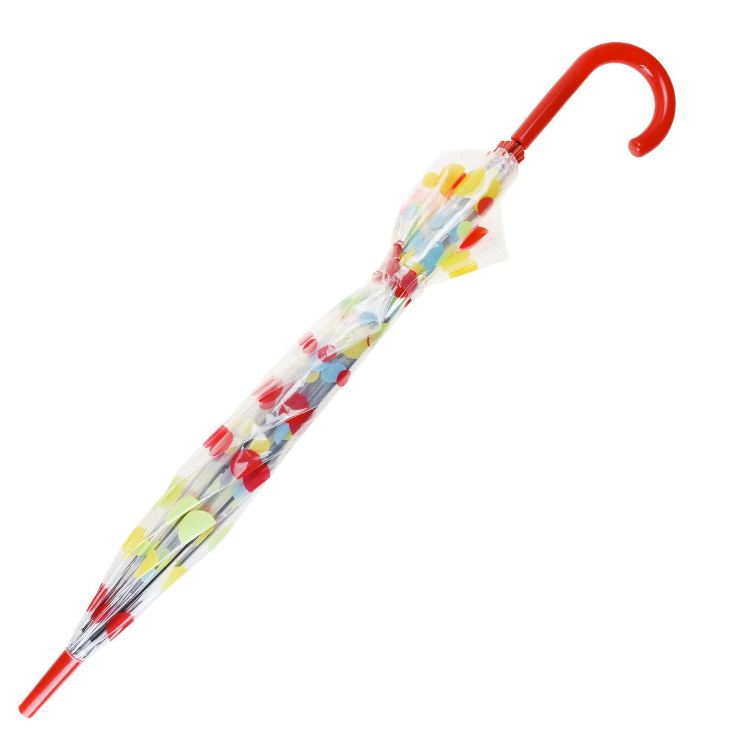 Stylish And Colourful Umbrella With Polka Dot Design