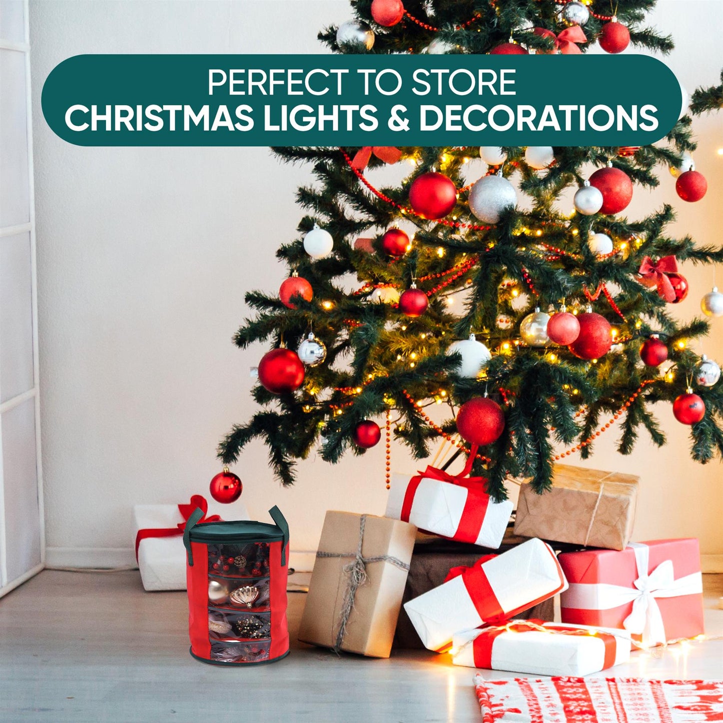 Collapsible Led Christmas Tree Storage Reel With 800 Lights