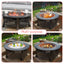 Outdoor Fire Pit With Grill Large Copper Bbq Pit 80cm Fire Pit Grill