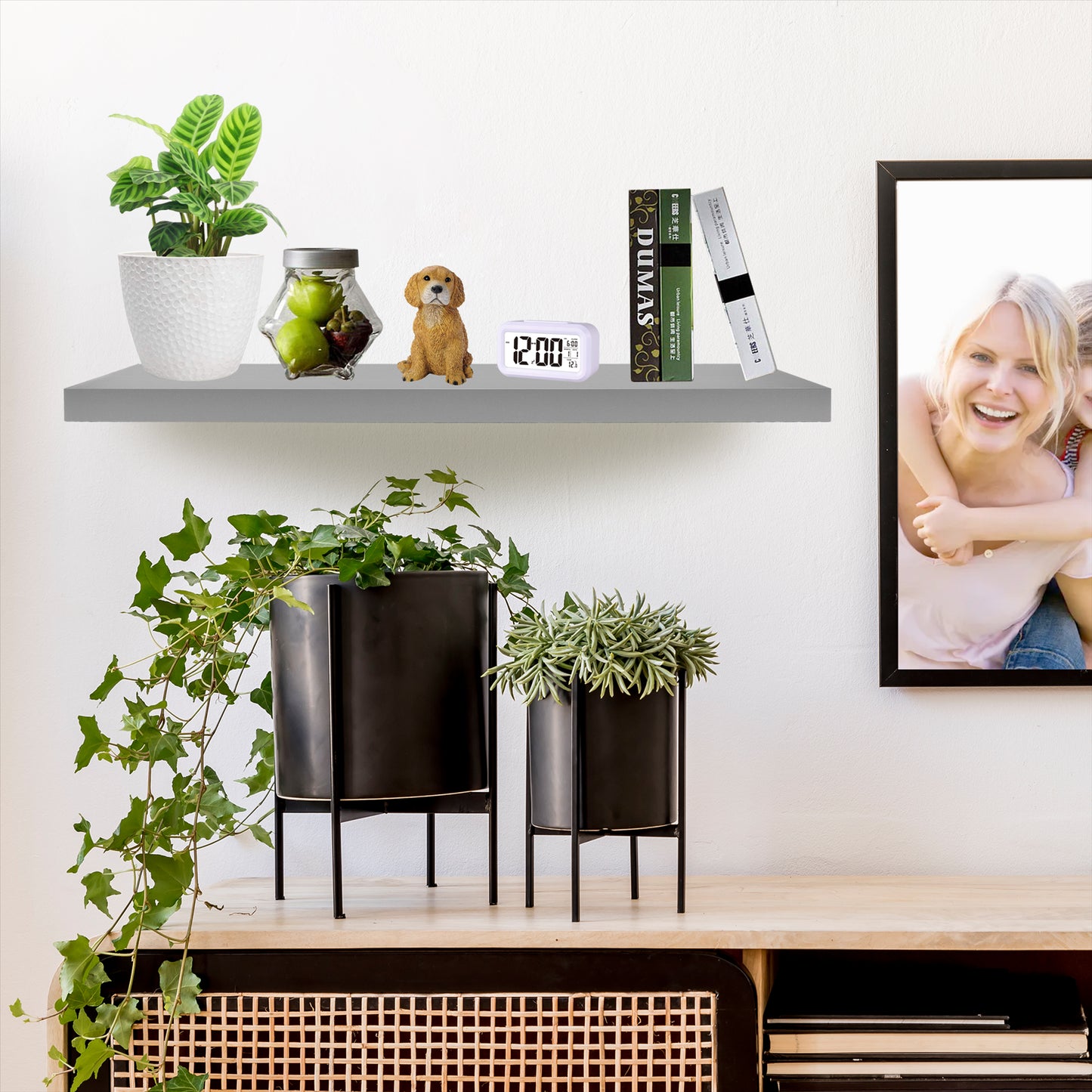 Add Style and Functionality with Floating Wooden Shelves