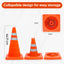 Pop Up Portable High Visibility 18" Safety Cone Emergency Football Traffic