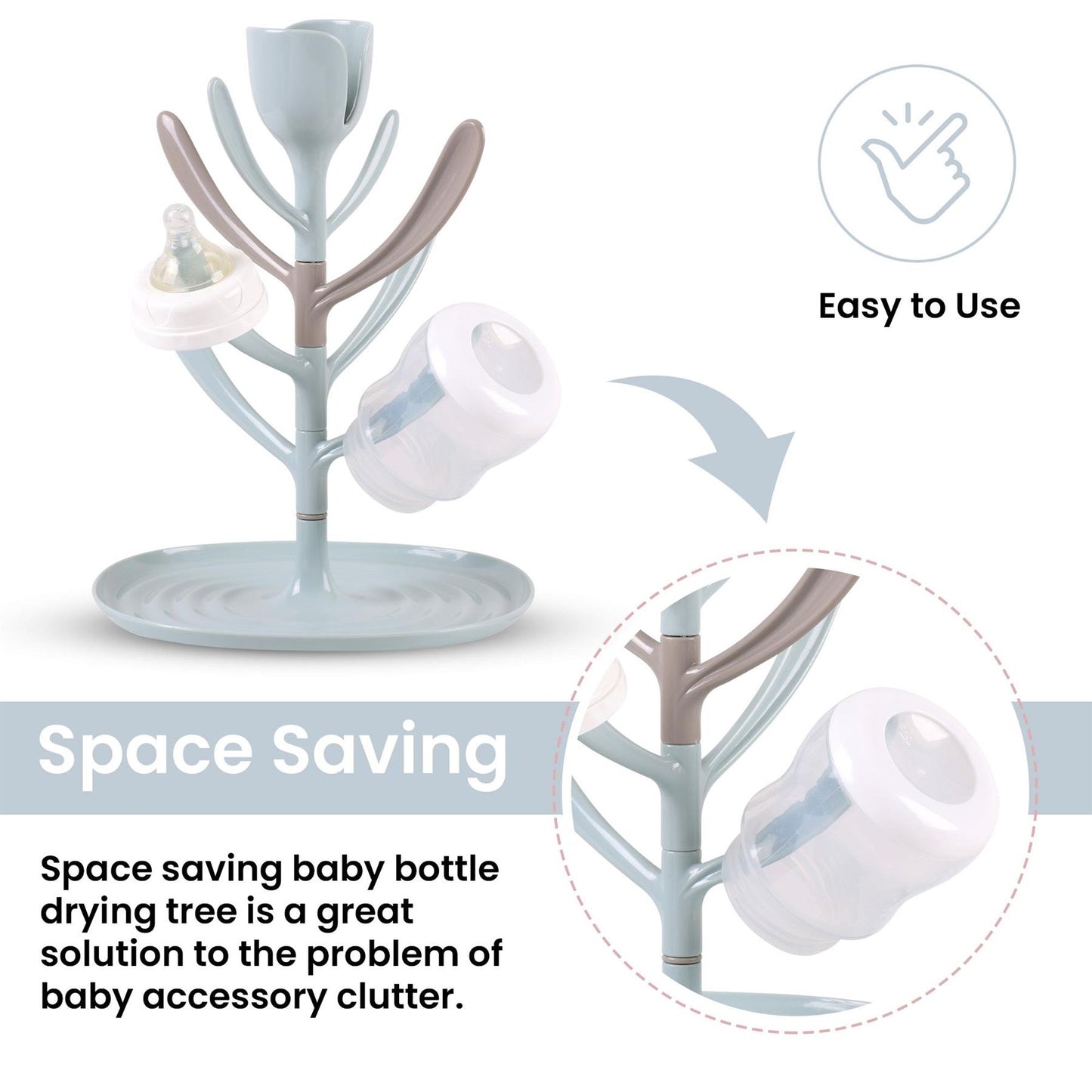Baby Bottle Drying Rack Tree Design