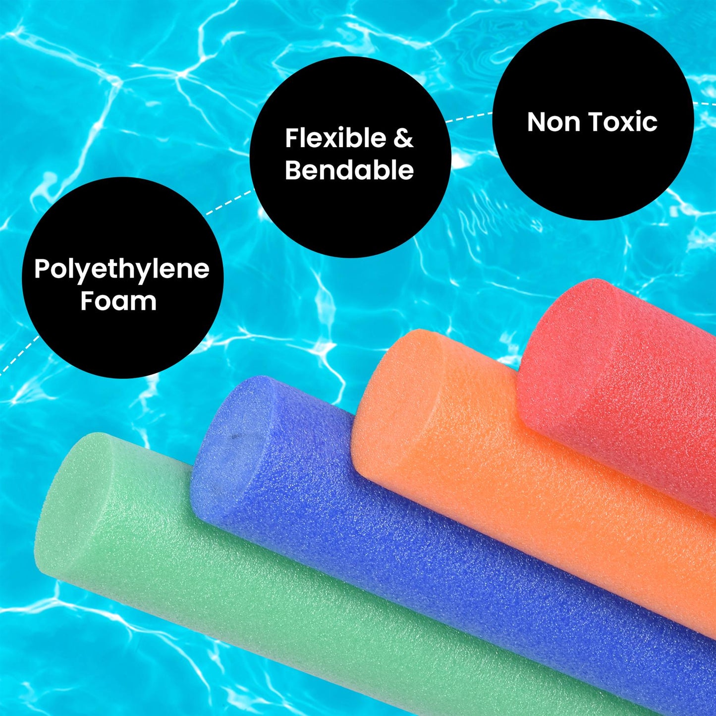Pool Noodle Float, Water Play Toy, Swimming Pool Noodle, Fun Pool Accessory