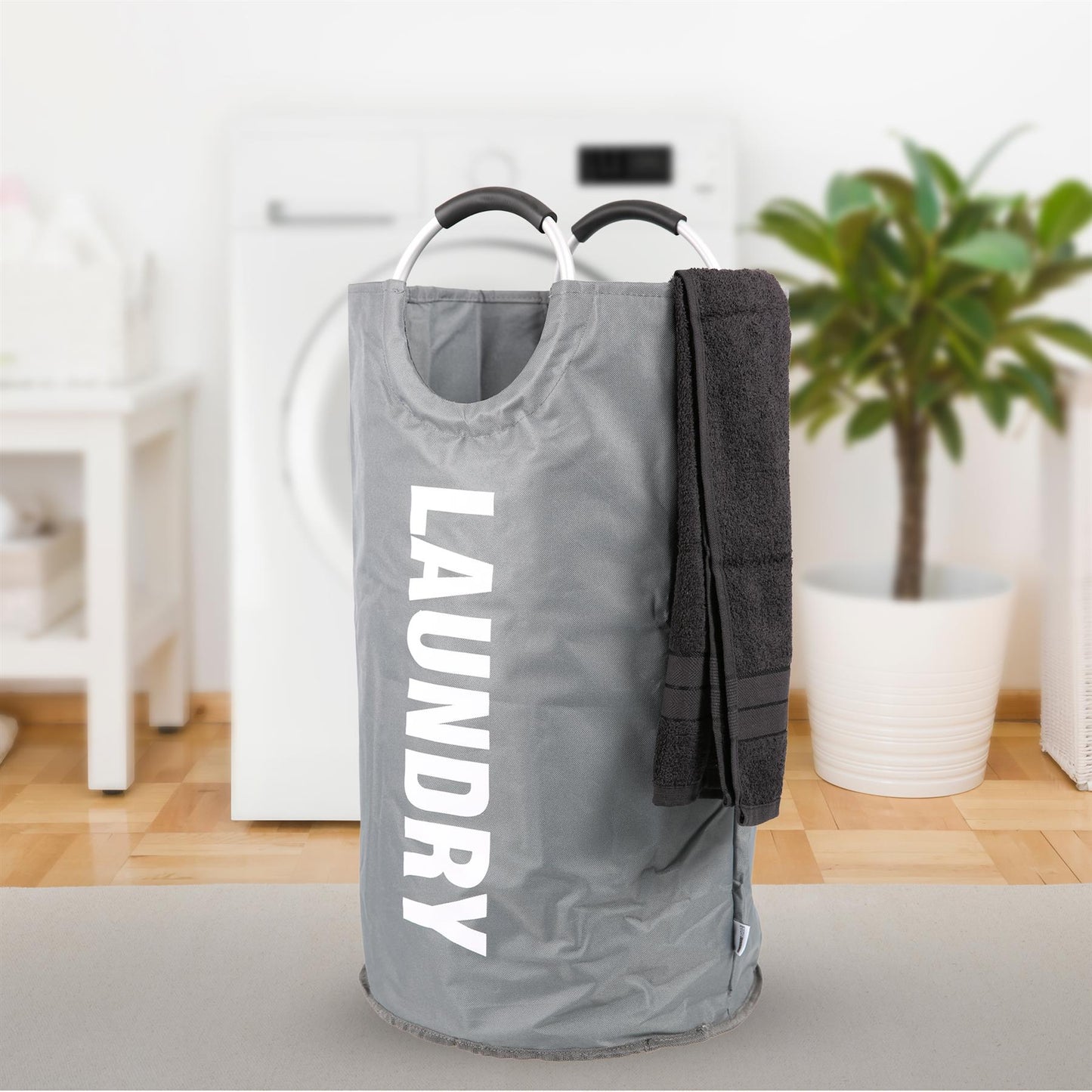 Large 82L Collapsible Laundry Hamper with Handles