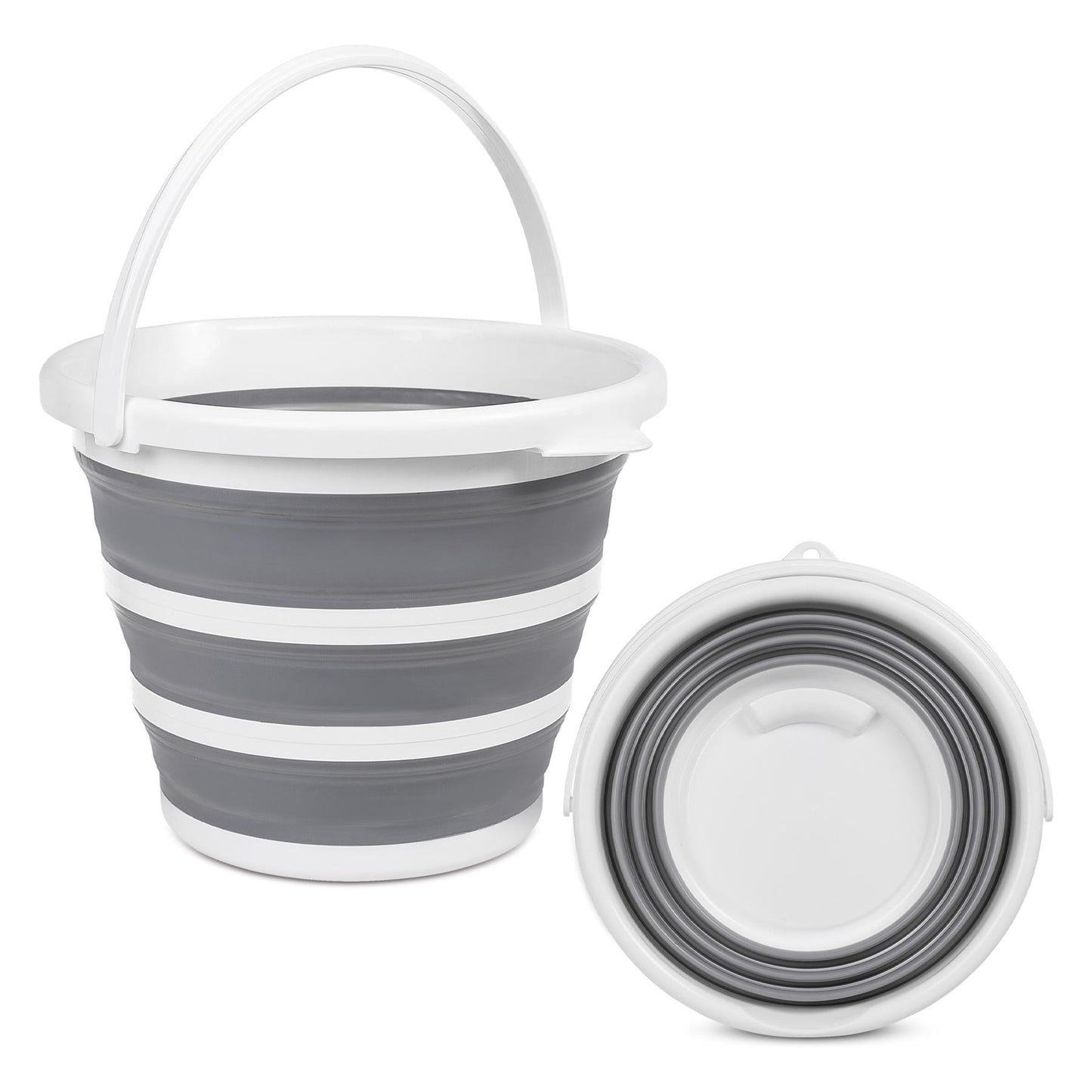 10-Liter Collapsible Silicone Kitchen Bucket For Dishwashing And Cleaning