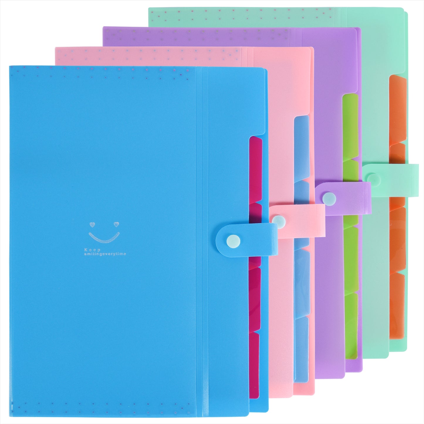 A4 Ring Binder File Folders With Punched Holes 4-Pack