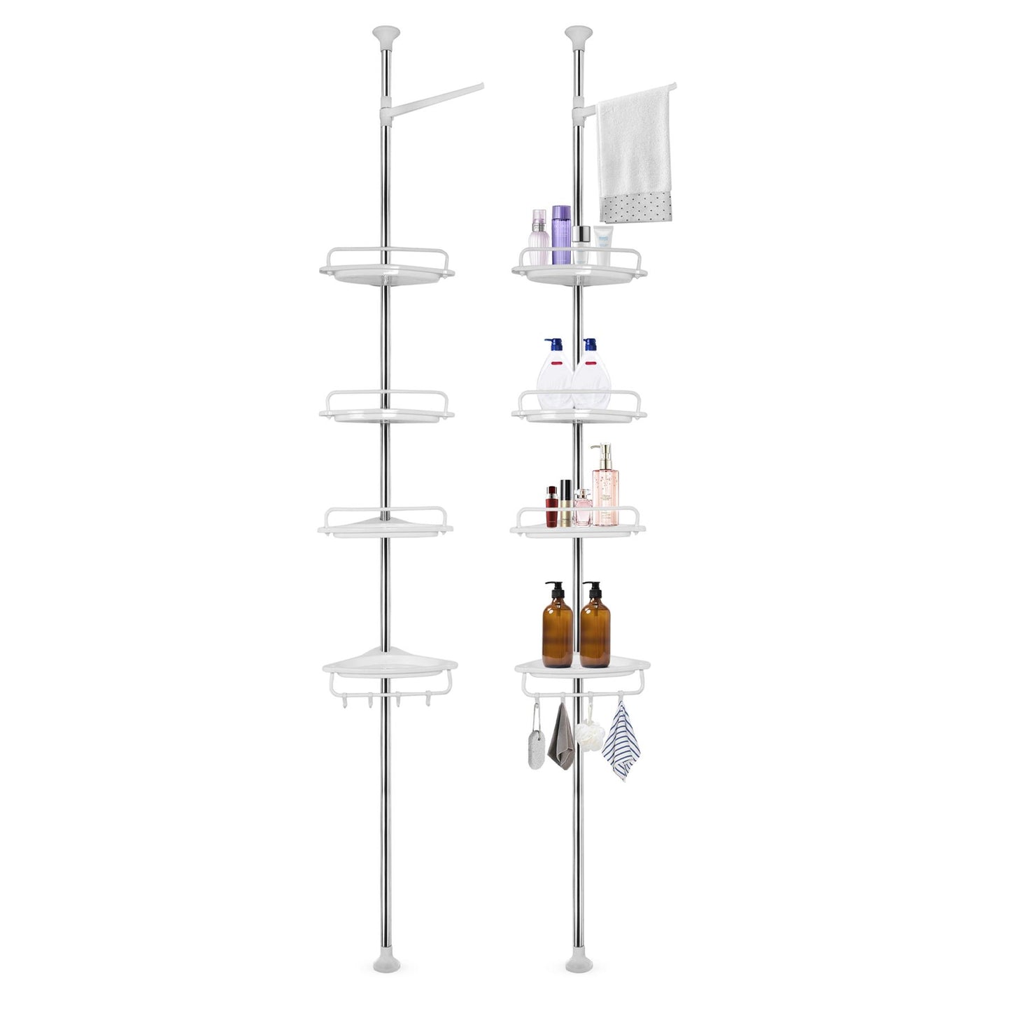 Adjustable Shower Caddy 4-Tier Bathroom Organizer