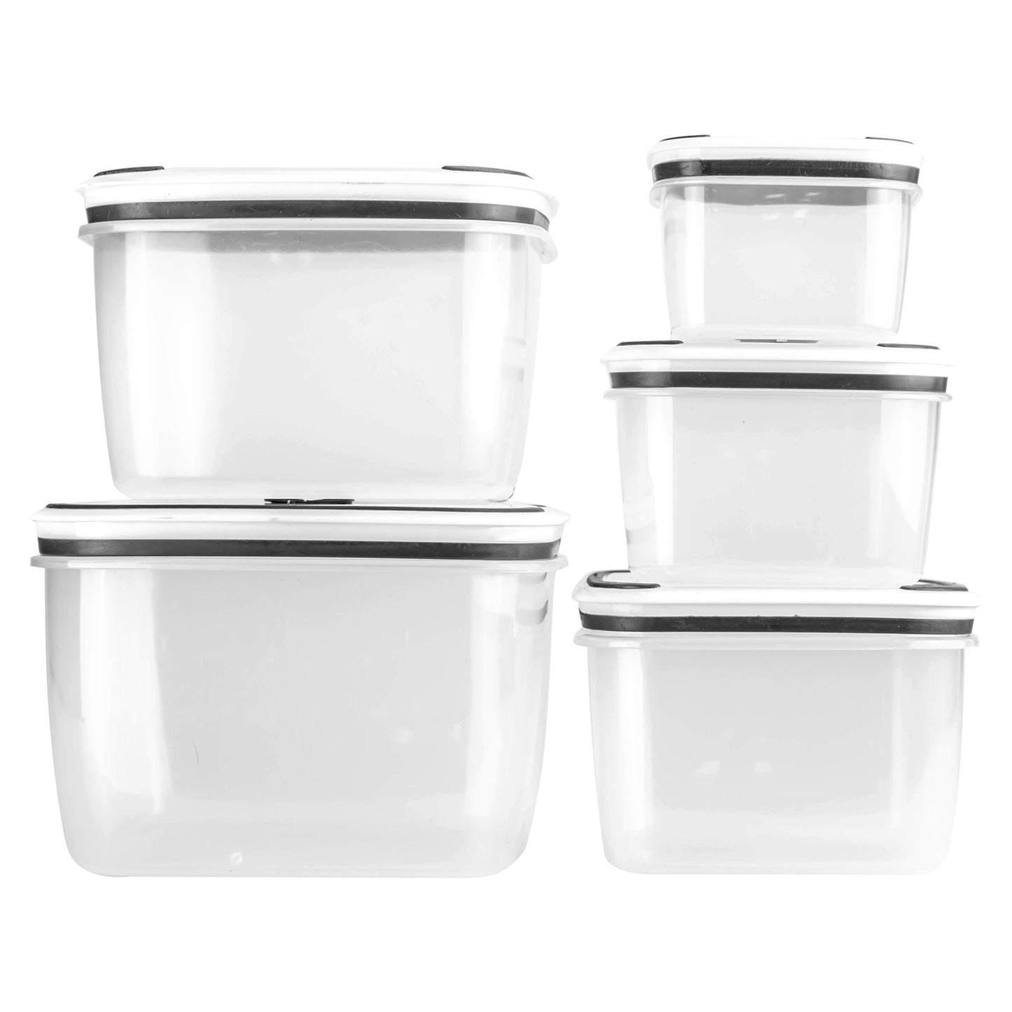 Set Of 10 Food Containers Stackable Food Storage Kitchen Storage