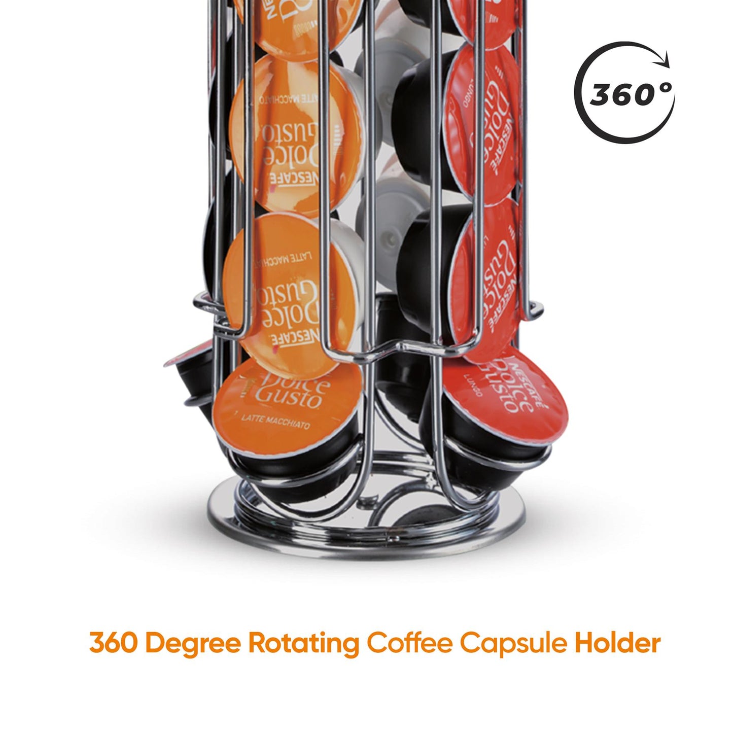 Coffee Capsule Holder Rotating Tower Stand