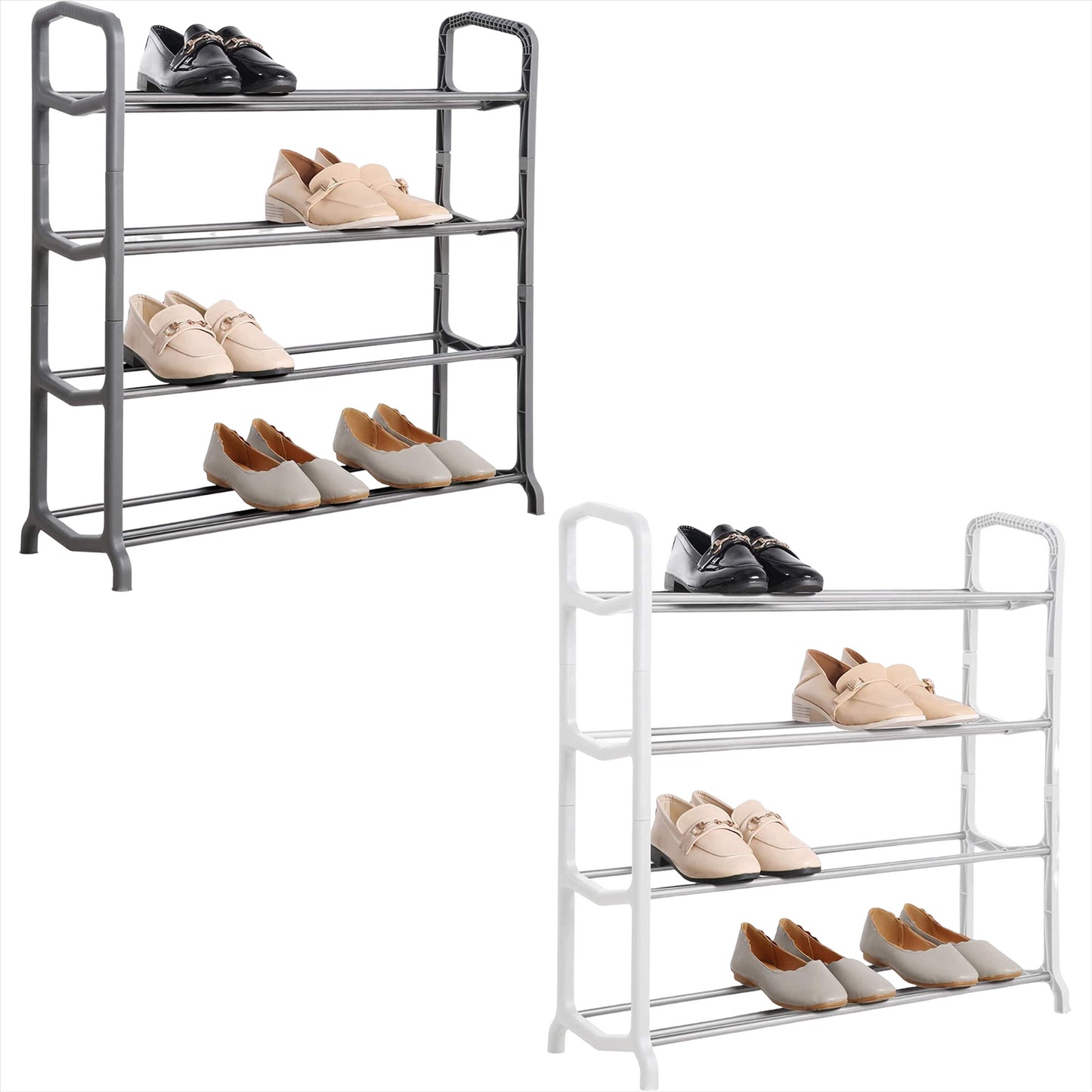 5-Tier Metal Shoe Rack Stand for Organized Shoe Storage