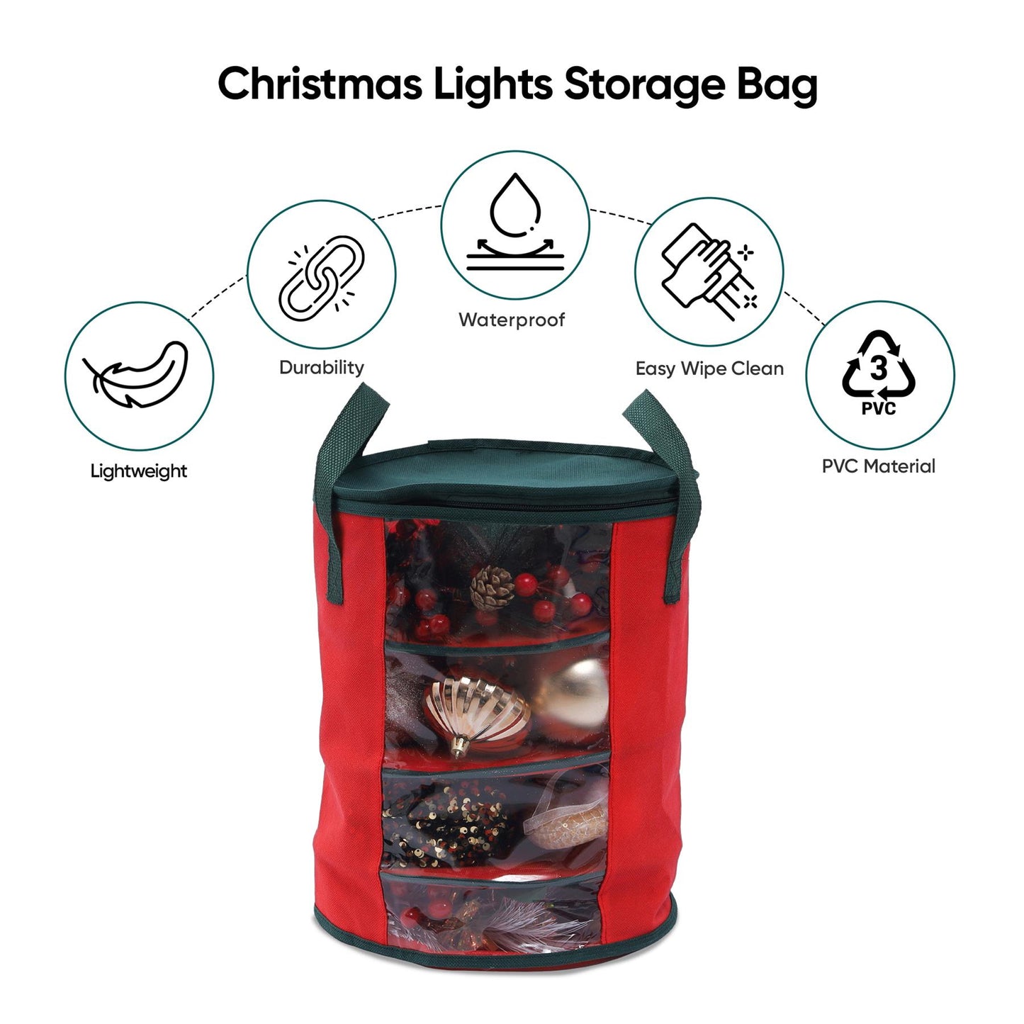 Collapsible Led Christmas Tree Storage Reel With 800 Lights