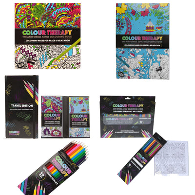Relaxing Adult Coloring Book with Sharpener