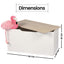 White Wooden Storage Chest For Kids Toys And Blankets