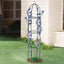 Decorative Green Obelisk For Supporting Climbing Plants In A Garden