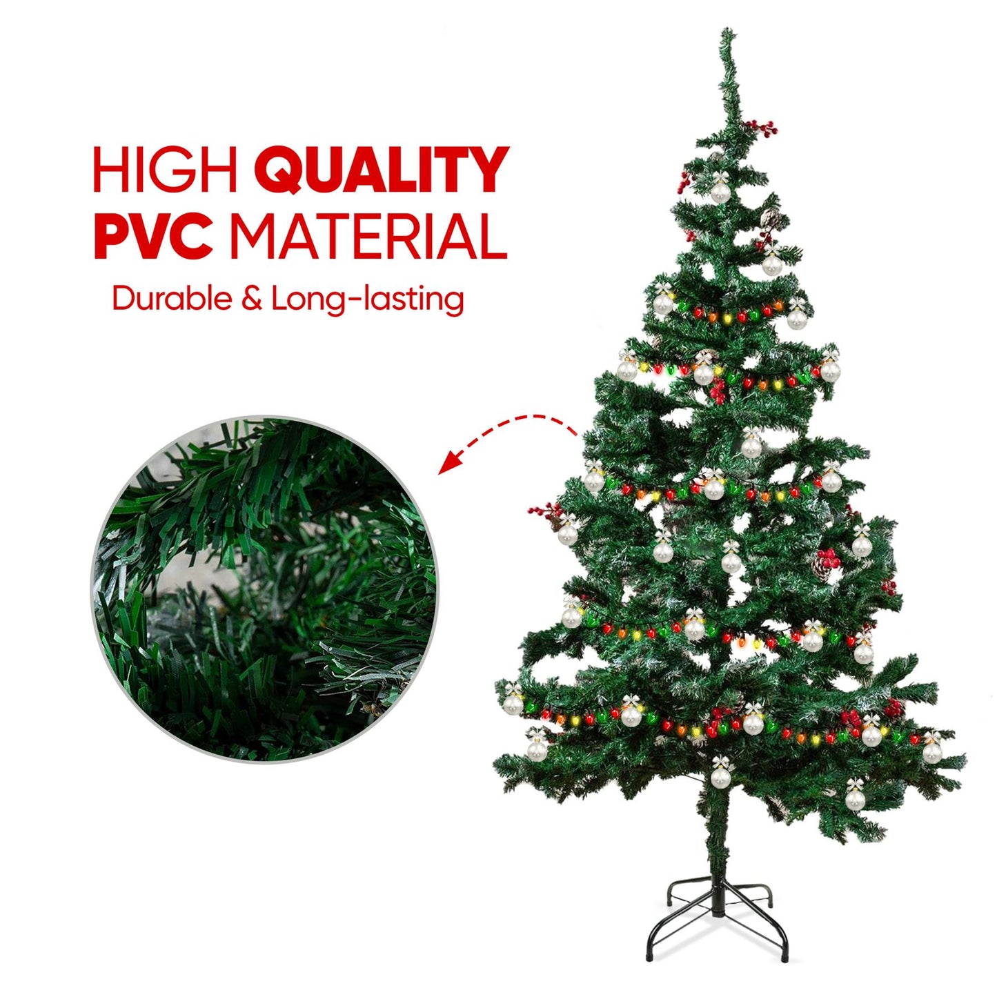 Festive Home Decor: Artificial Spruce Christmas Tree