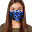 Blue Army Print Reusable Face Mask