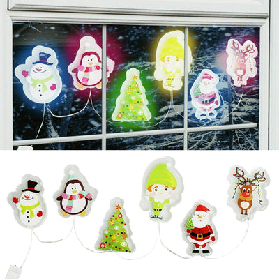 Led Christmas Gel Window Decorations