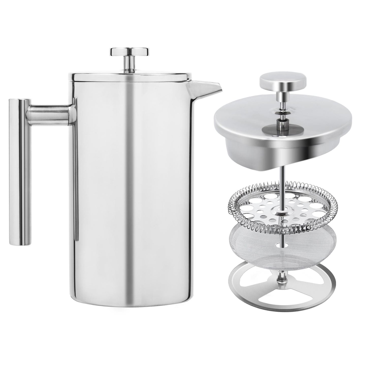 1L Stainless Steel Coffee Press Perfect Beverage Making