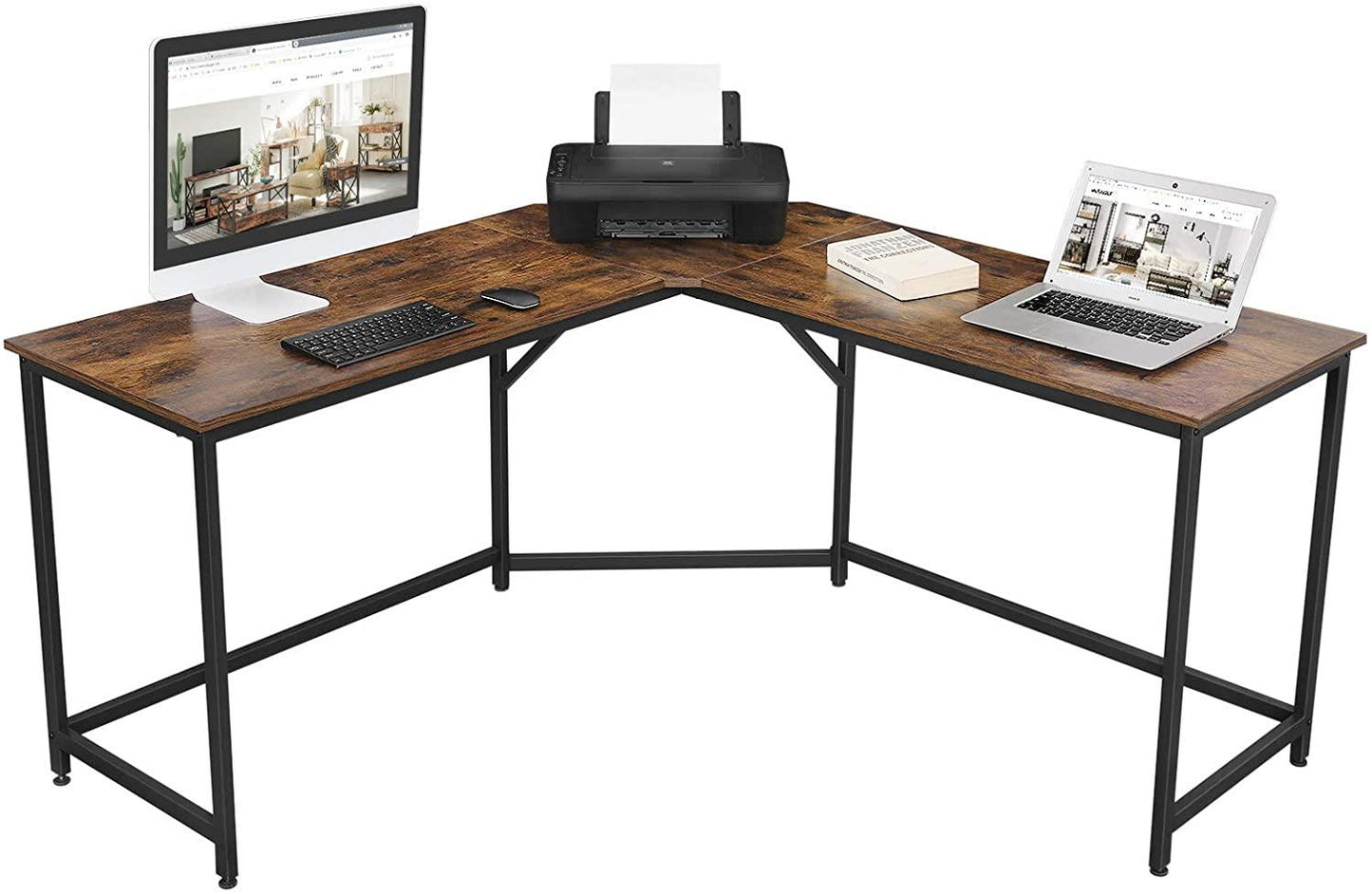 Sleek And Functional Computer Desk With Shelf