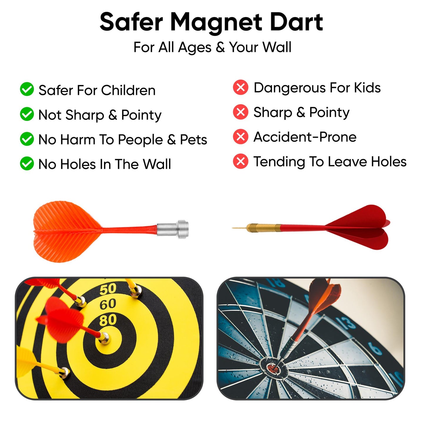 Versatile Magnetic Dartboard For Indoor And Outdoor Play
