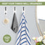 Set Of 4 Stainless Steel Hooks With Adhesive Backing For Easy Installation