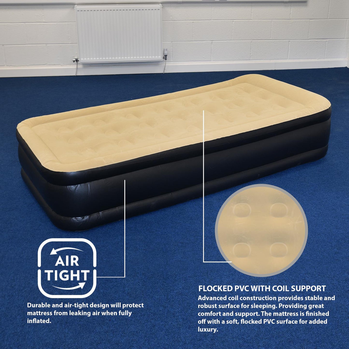 Sleep Comfortably with Flocked Inflatable Air Bed