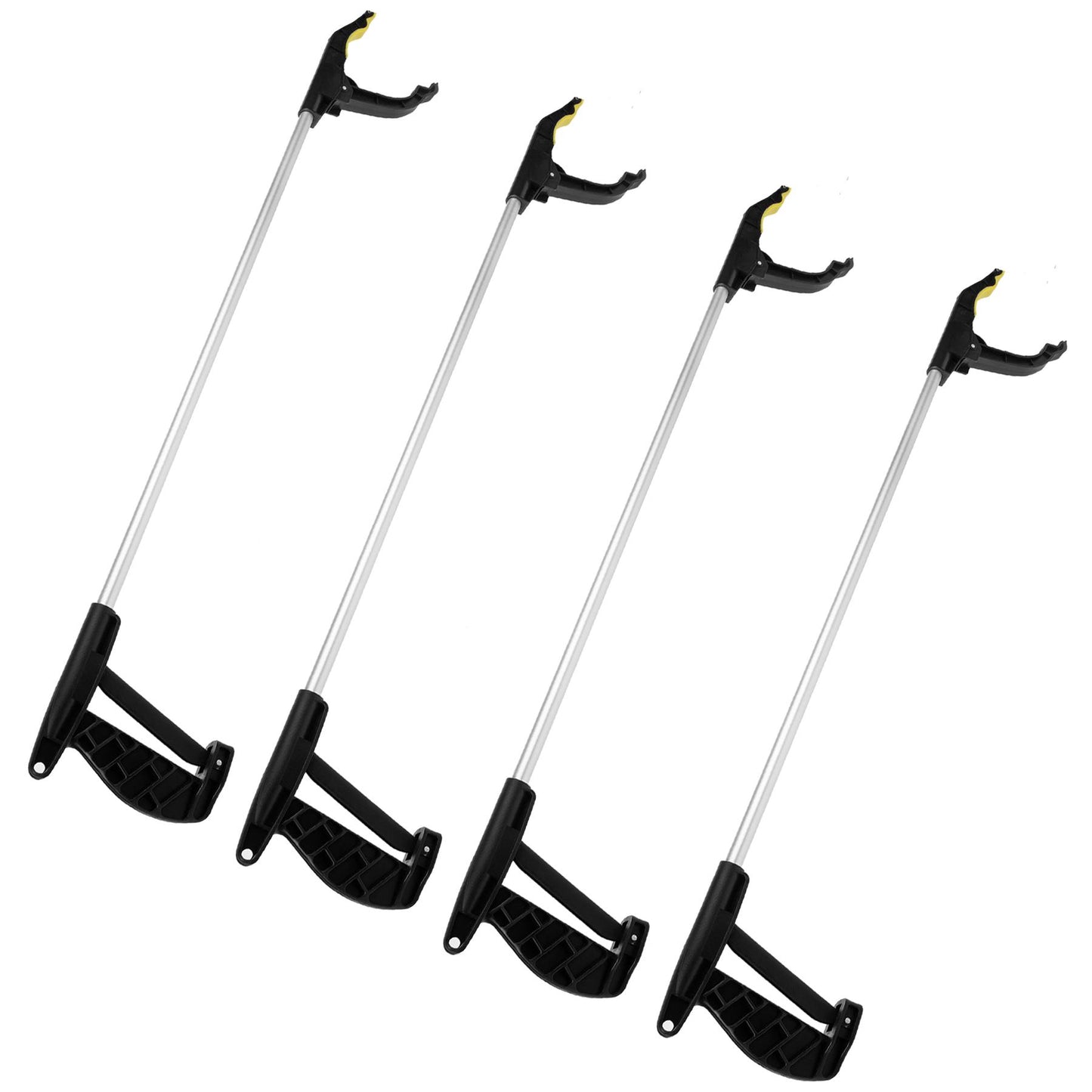 Set of 4 Grab & Grip Litter Pickers Promoting Cleanliness