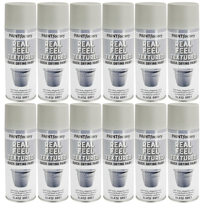 Slate Grey Spray Paint with Real Textured Quick Drying Finish, 400ml