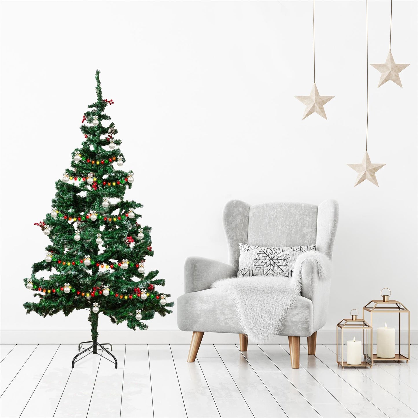 Festive Home Decor: Artificial Spruce Christmas Tree