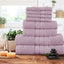 Set of 8 Soft and Absorbent Bamboo Towels in a Variety of Colors