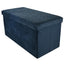 Space-Saving Velvet Ottoman with Hidden Storage