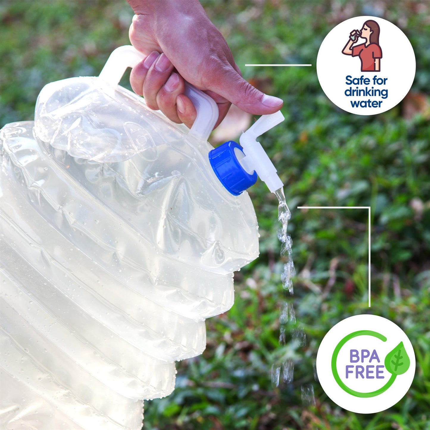 10L Capacity Collapsible Water Bottle